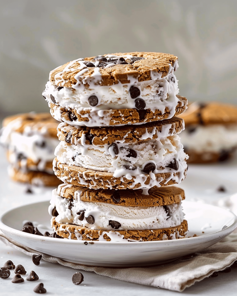 Cookie Ice Cream Sandwiches