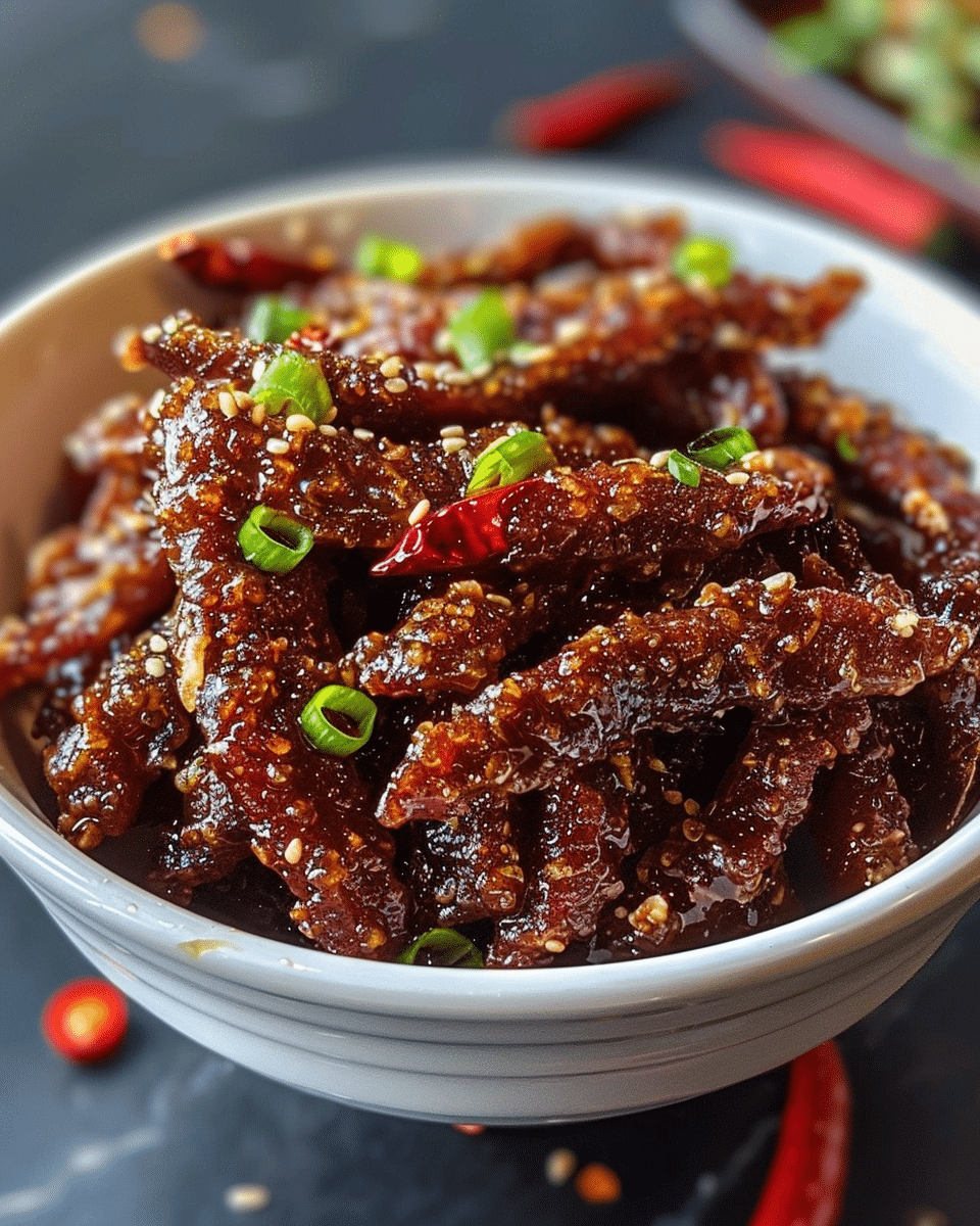 Crispy Honey Chili Beef Strips