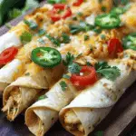 Jalapeño Popper Chicken Taquitos