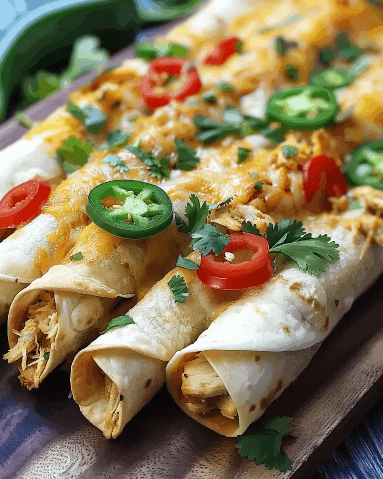 Jalapeño Popper Chicken Taquitos