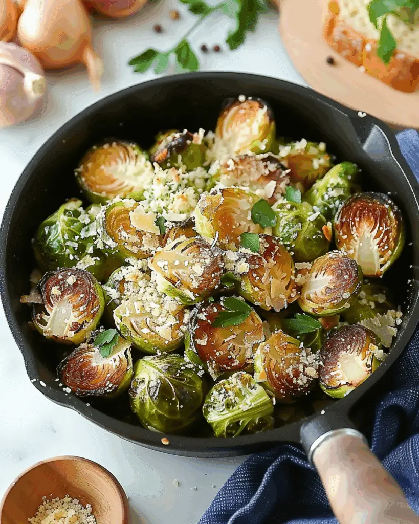 Crispy Parmesan‑Crusted Roasted Brussels Sprouts