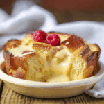 Custard Bread Pudding with Vanilla Sauce