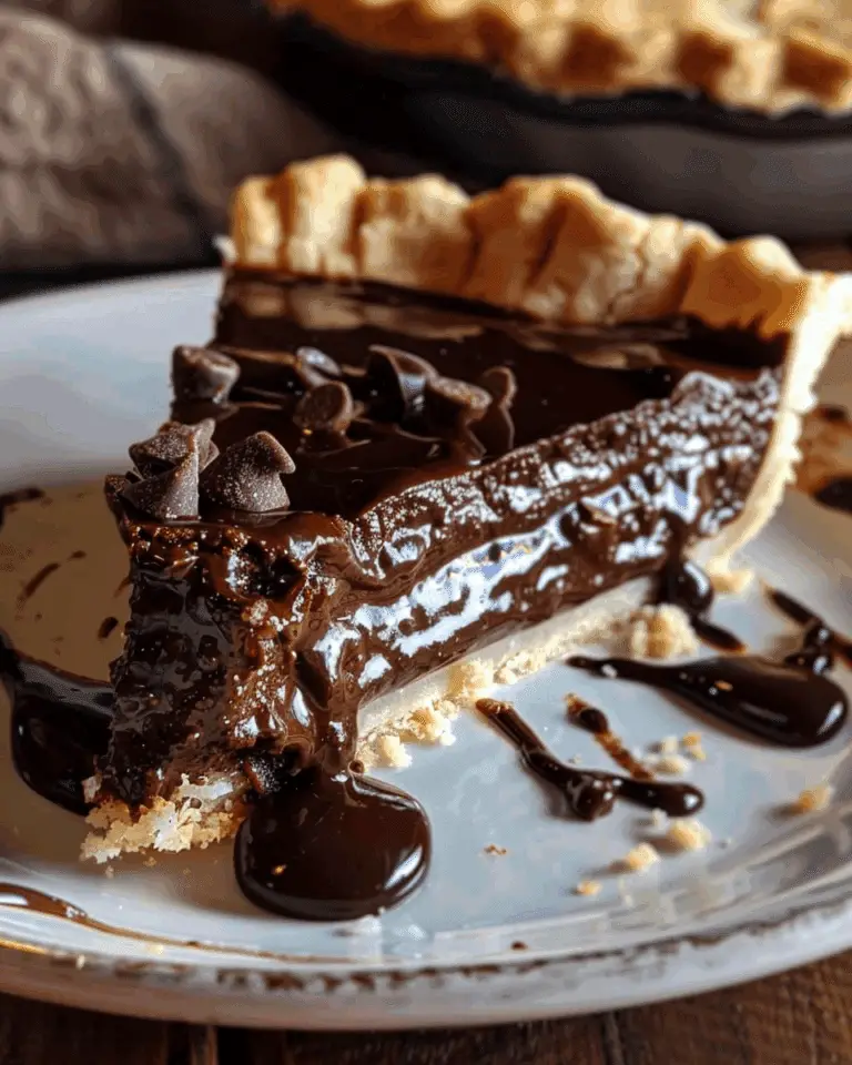 Decadent Hot Fudge Pie