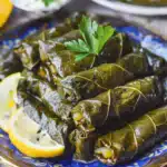 Stuffed Grape Leaves (Dolmas) 4 Stuffed Grape Leaves (Dolmas)