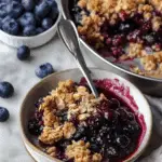 Easy Blueberry Crisp with Oats