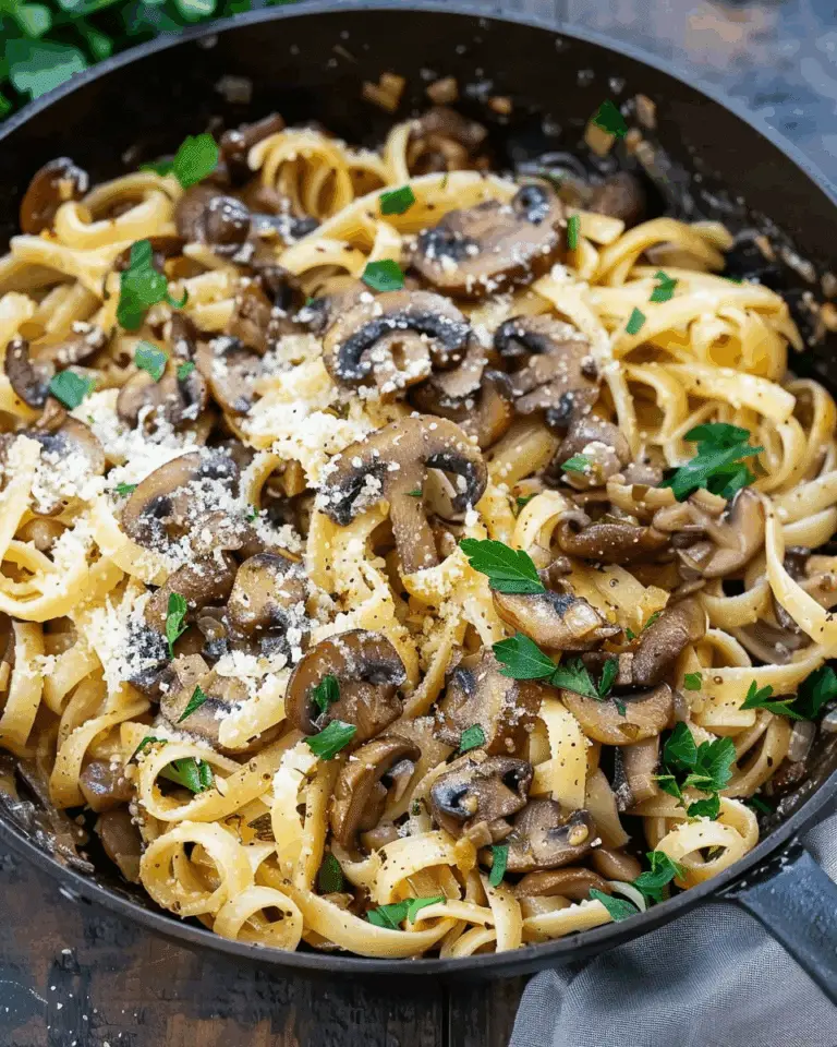 Garlic Mushroom Pasta