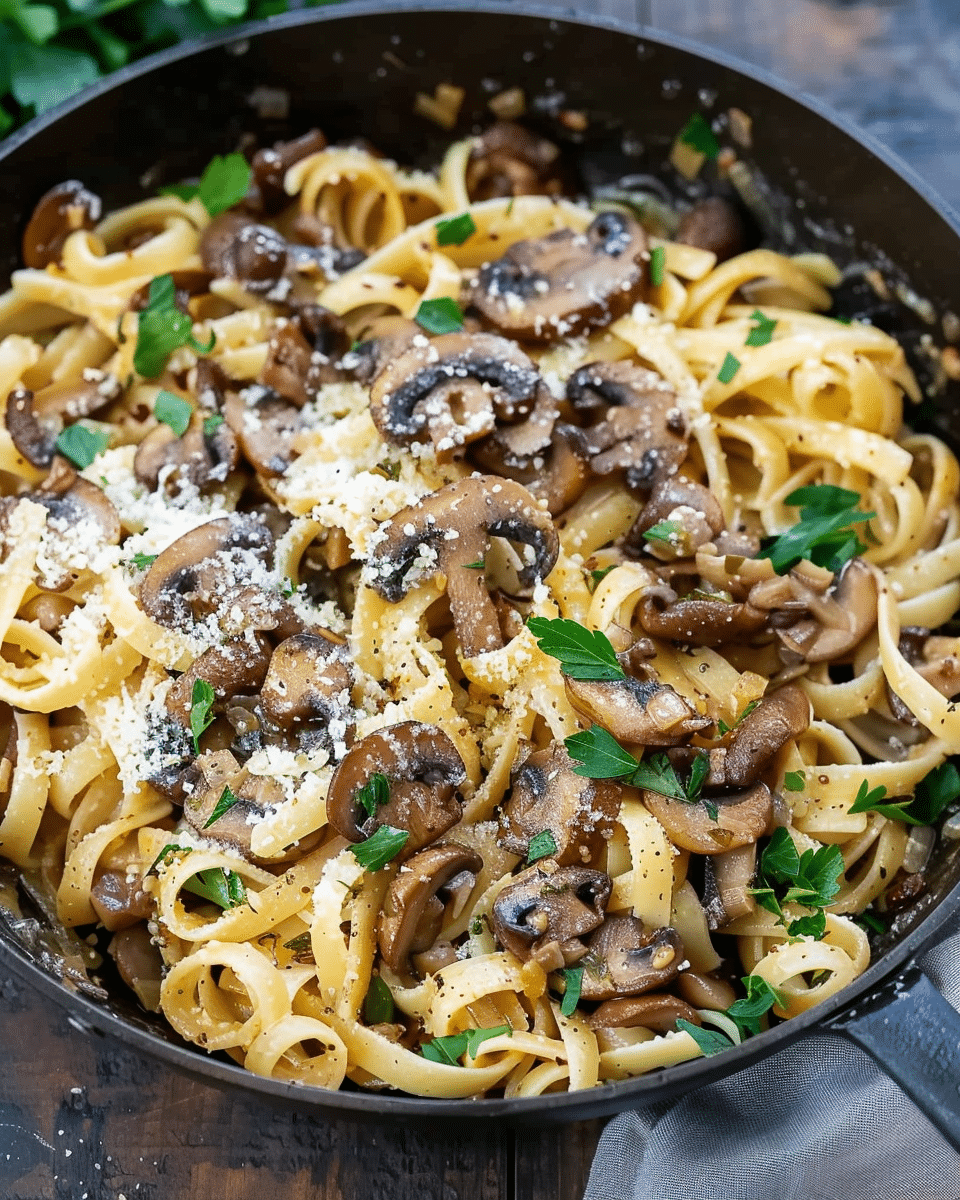 Garlic Mushroom Pasta