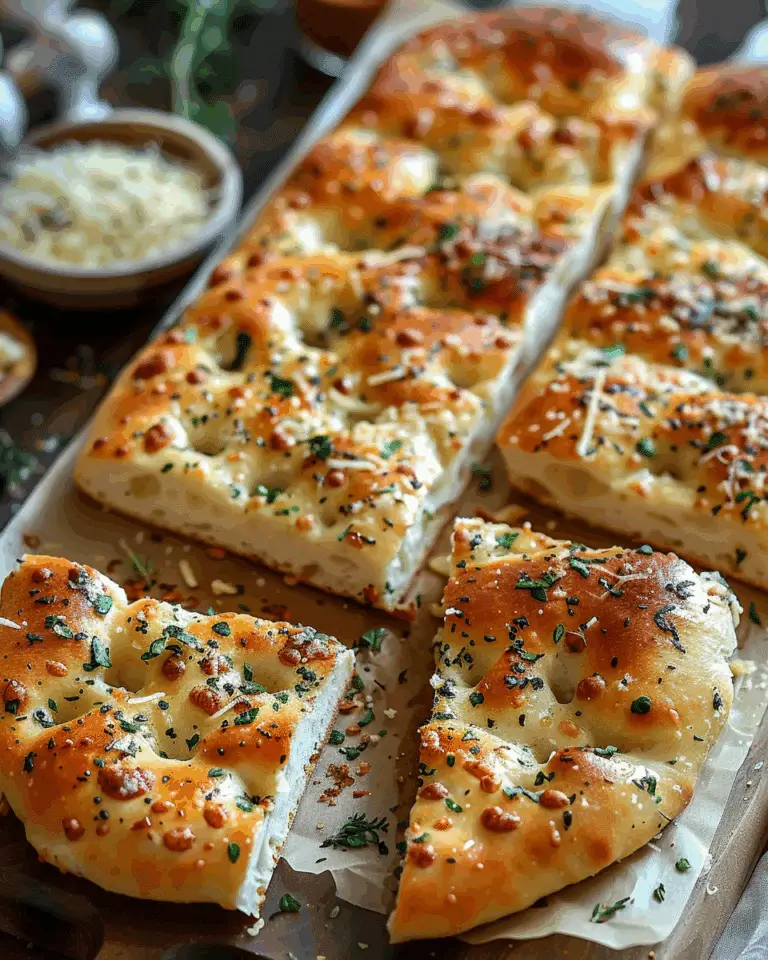 Garlic Parmesan Focaccia Bread