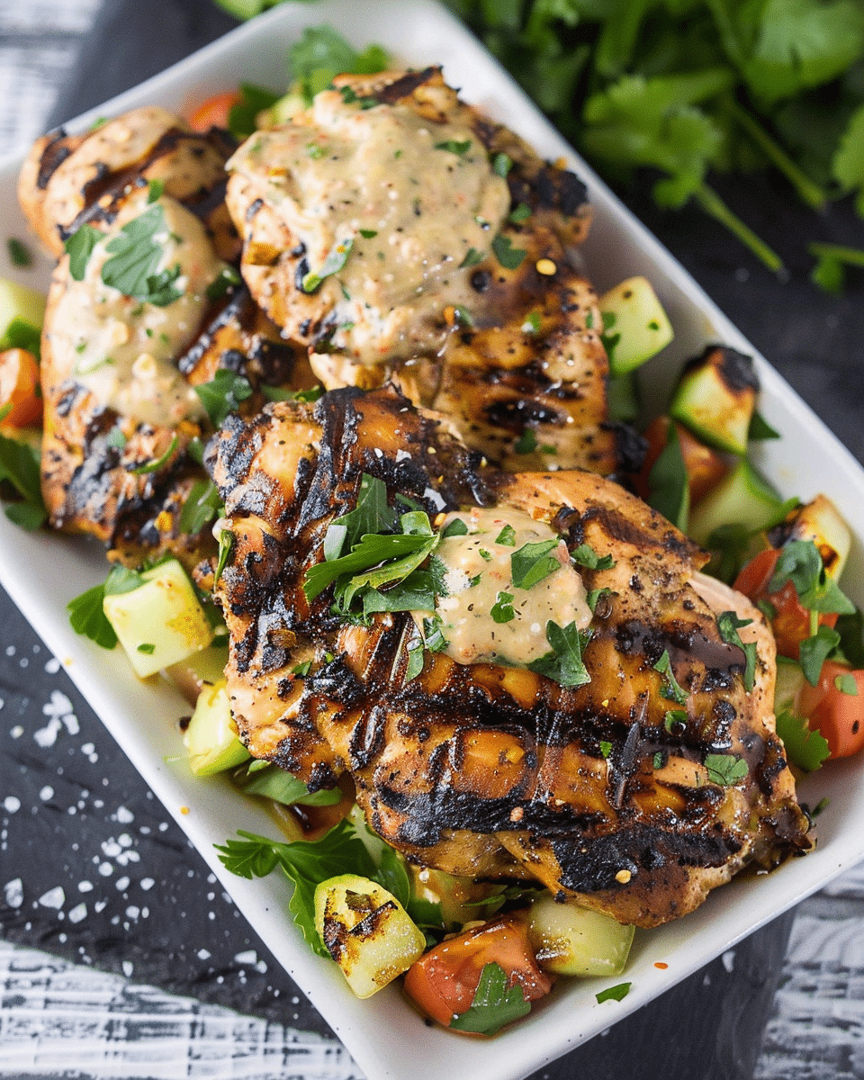 Grilled Tahini Chicken