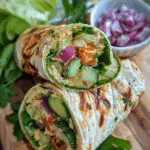 Grilled Vegetable Hummus Wraps