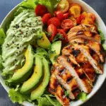 Grilled Chicken and Avocado Salad Bowl