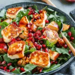 Halloumi Pomegranate Salad