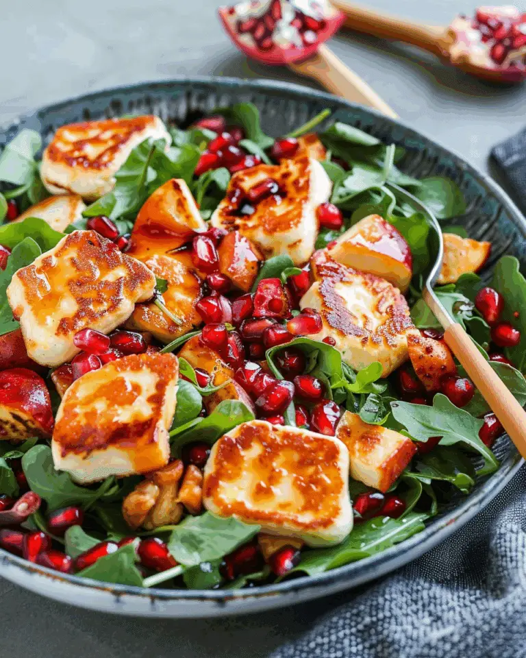 Halloumi Pomegranate Salad