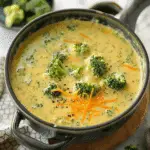 High Protein Broccoli Cheddar Soup