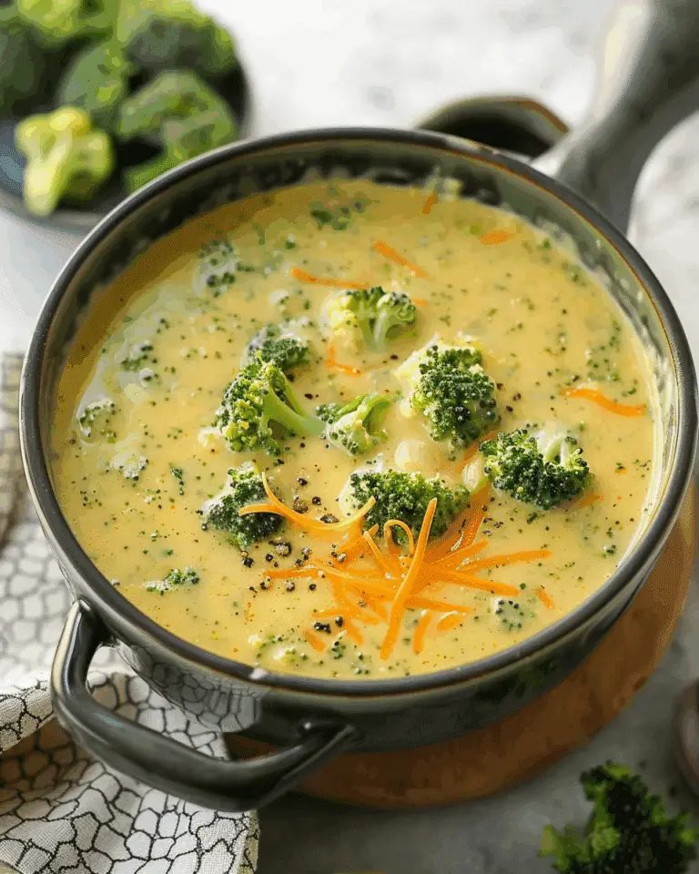 High Protein Broccoli Cheddar Soup