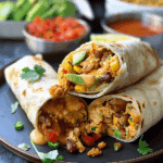 High Protein Loaded Breakfast Burritos