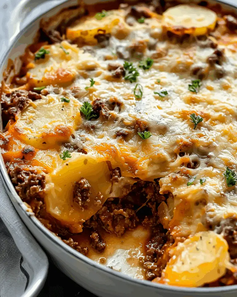 Hobo Casserole with Ground Beef & Potatoes