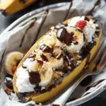 Juicy Campfire Banana Splits
