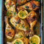 Baked Chicken Drumsticks with Lemon and Garlic