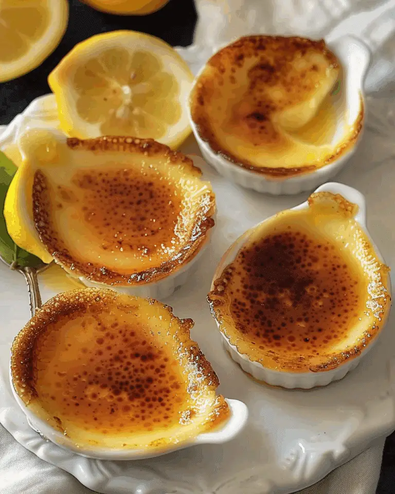 Lemon Posset Brûlée