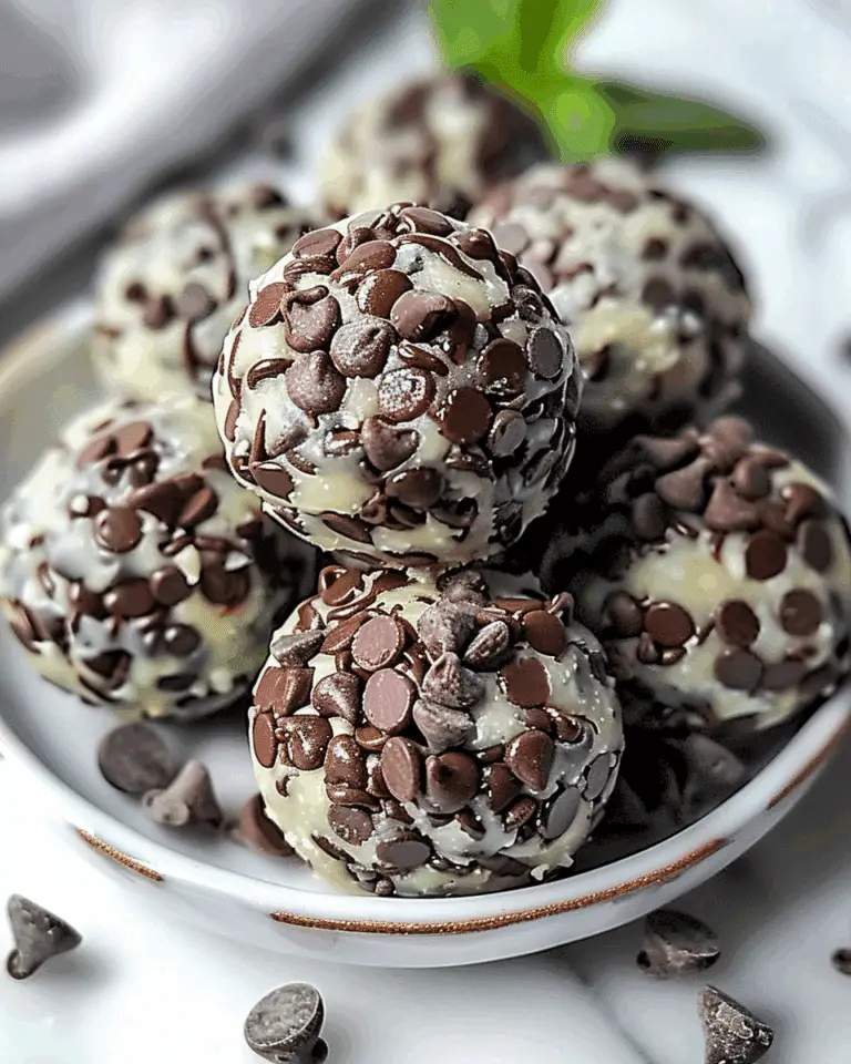 Mint Chocolate Chip Protein Balls