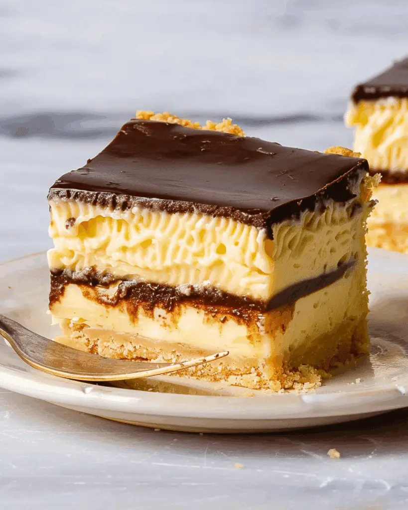 No-Bake Boston Cream Pie Bars