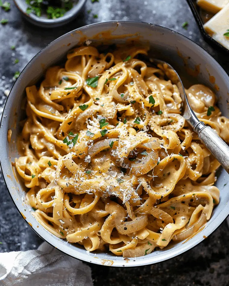 Easy French Onion Pasta