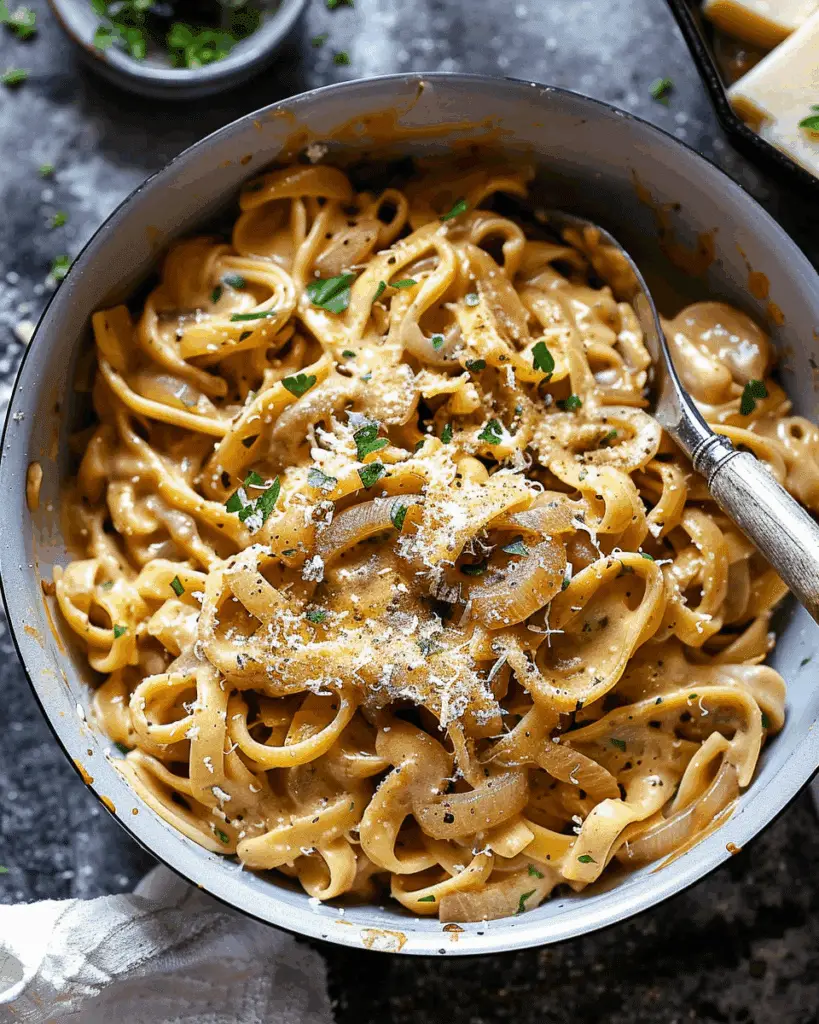 Easy French Onion Pasta