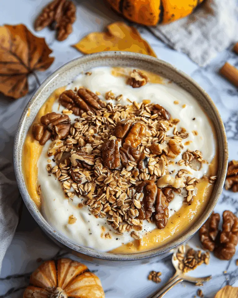 Pumpkin Pie Yogurt Bowl