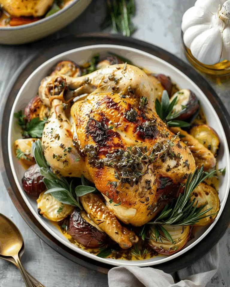 Roast Chicken with Herb Butter
