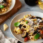 Eggplant and Fresh Tomato Pasta