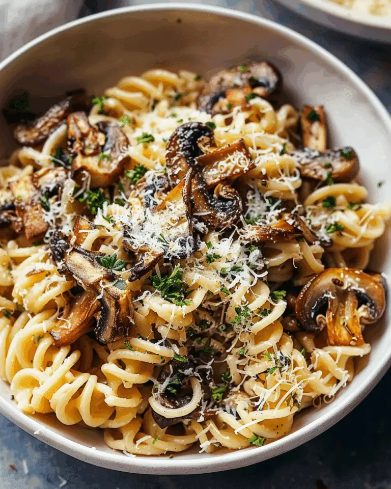 Roasted Mushroom Pasta with Herbs
