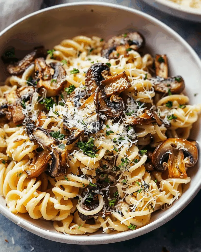 Roasted Mushroom Pasta with Herbs