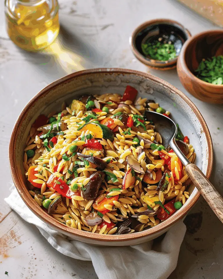 Roasted Vegetable Orzo Salad