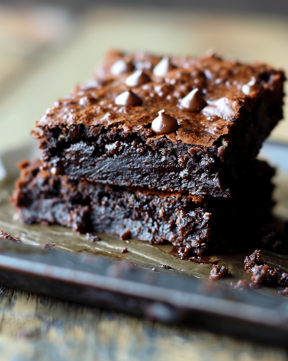 Secretly Healthy Zucchini Brownies