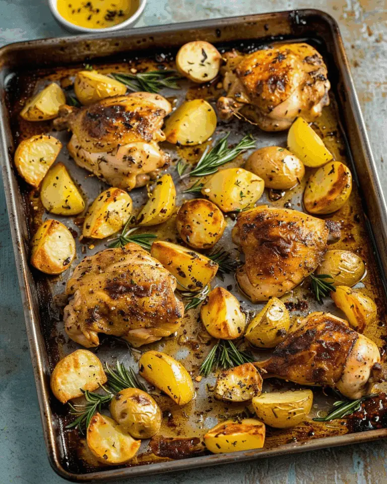 Sheet Pan Baked Chicken and Potatoes