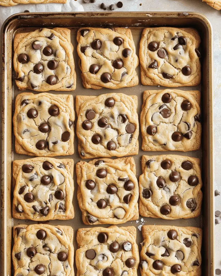 Sheet Pan Chocolate Chip Cookies