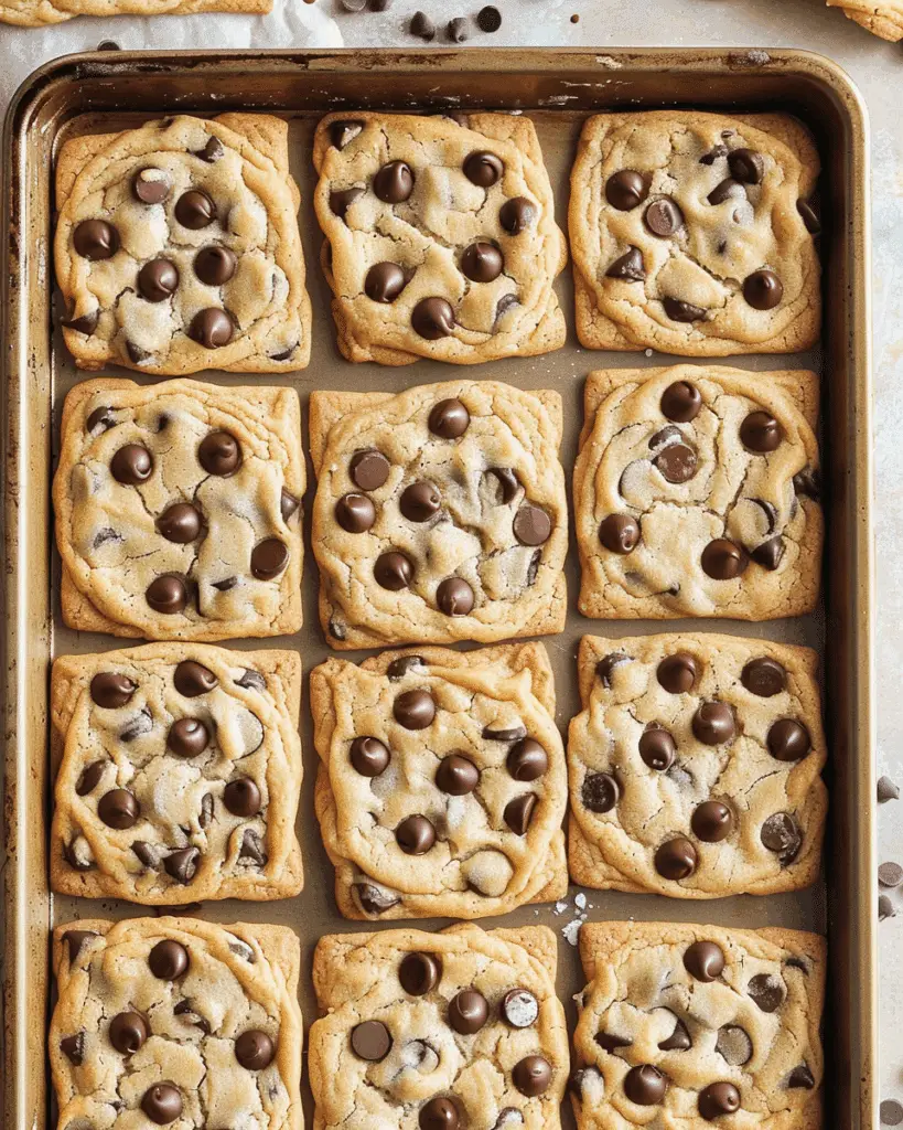 Sheet Pan Chocolate Chip Cookies