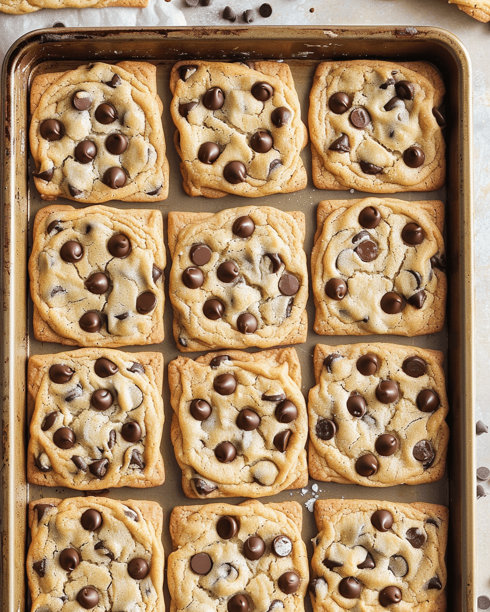 Sheet Pan Chocolate Chip Cookies