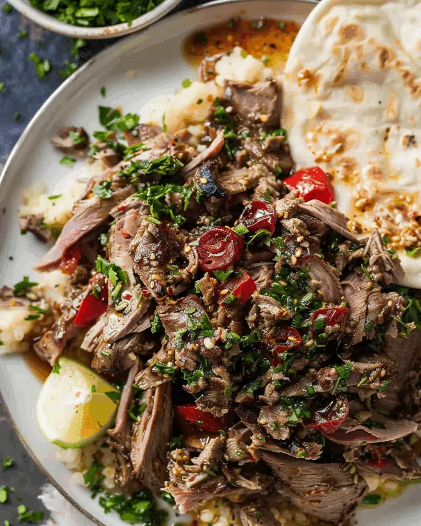 Slow Cooked Lamb Shawarma