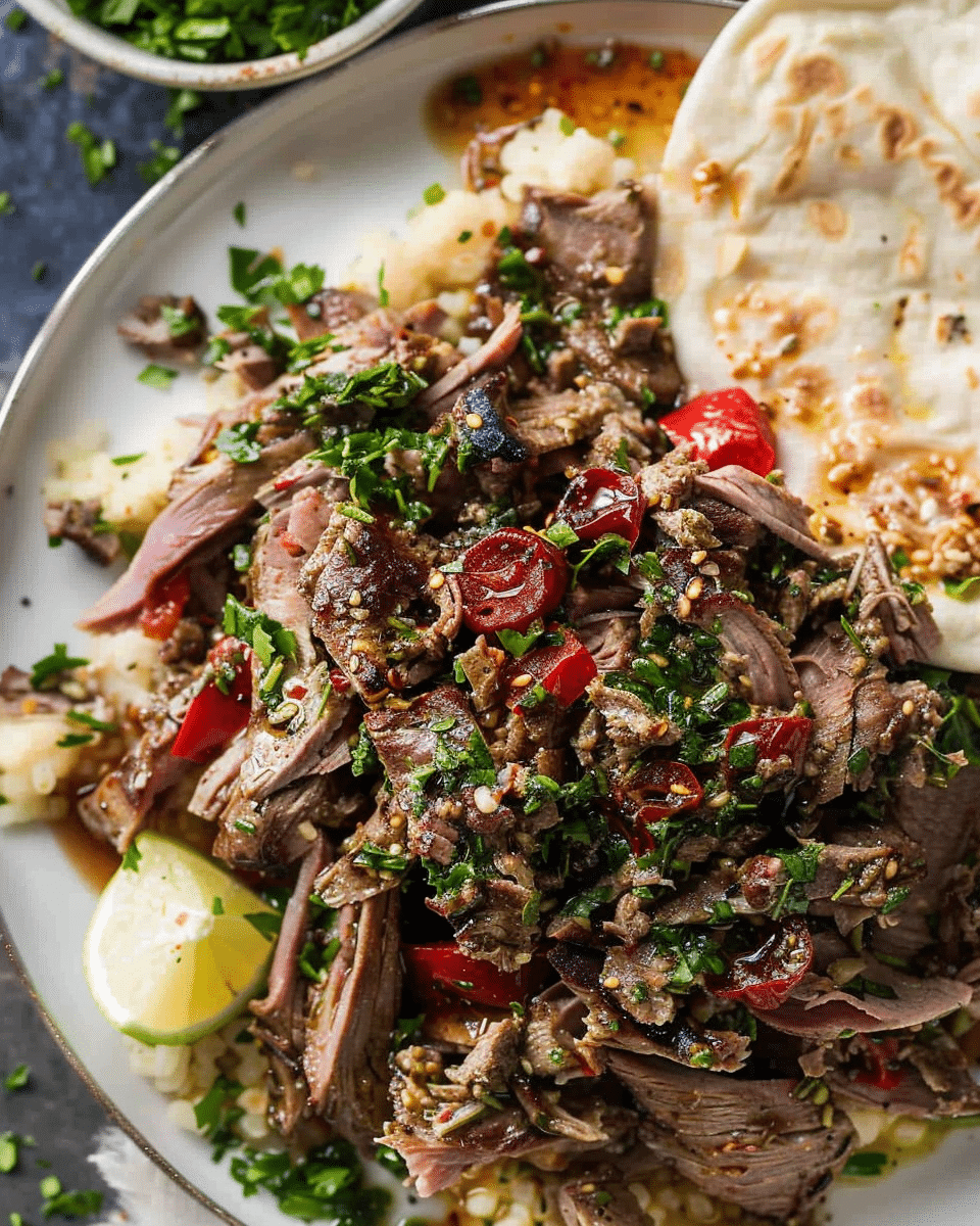 Slow Cooked Lamb Shawarma