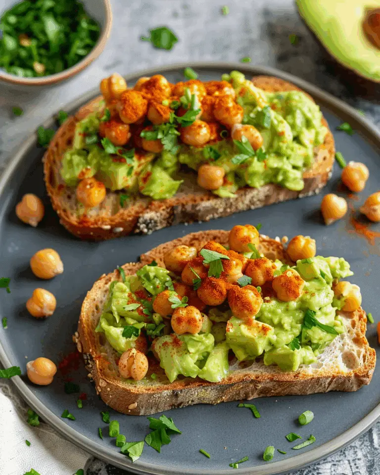 Spicy Chickpea Avocado Toast