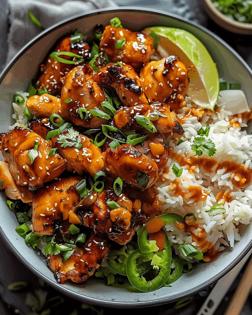 Spicy Maple Chicken & Coconut Rice
