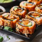 Spicy Salmon Sushi Bake