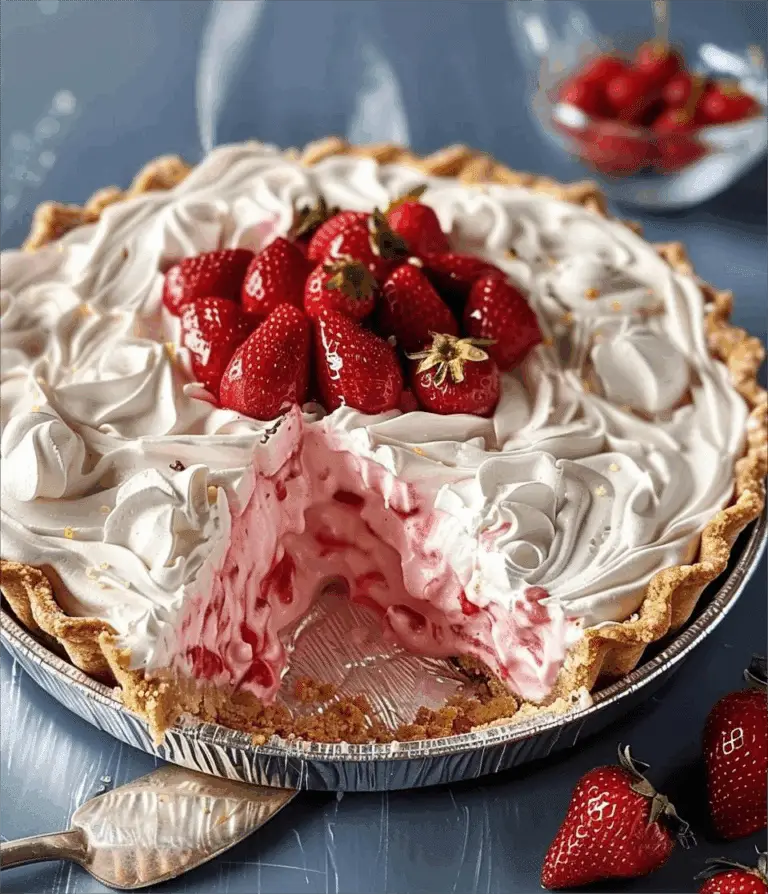 Strawberry Icebox Pie