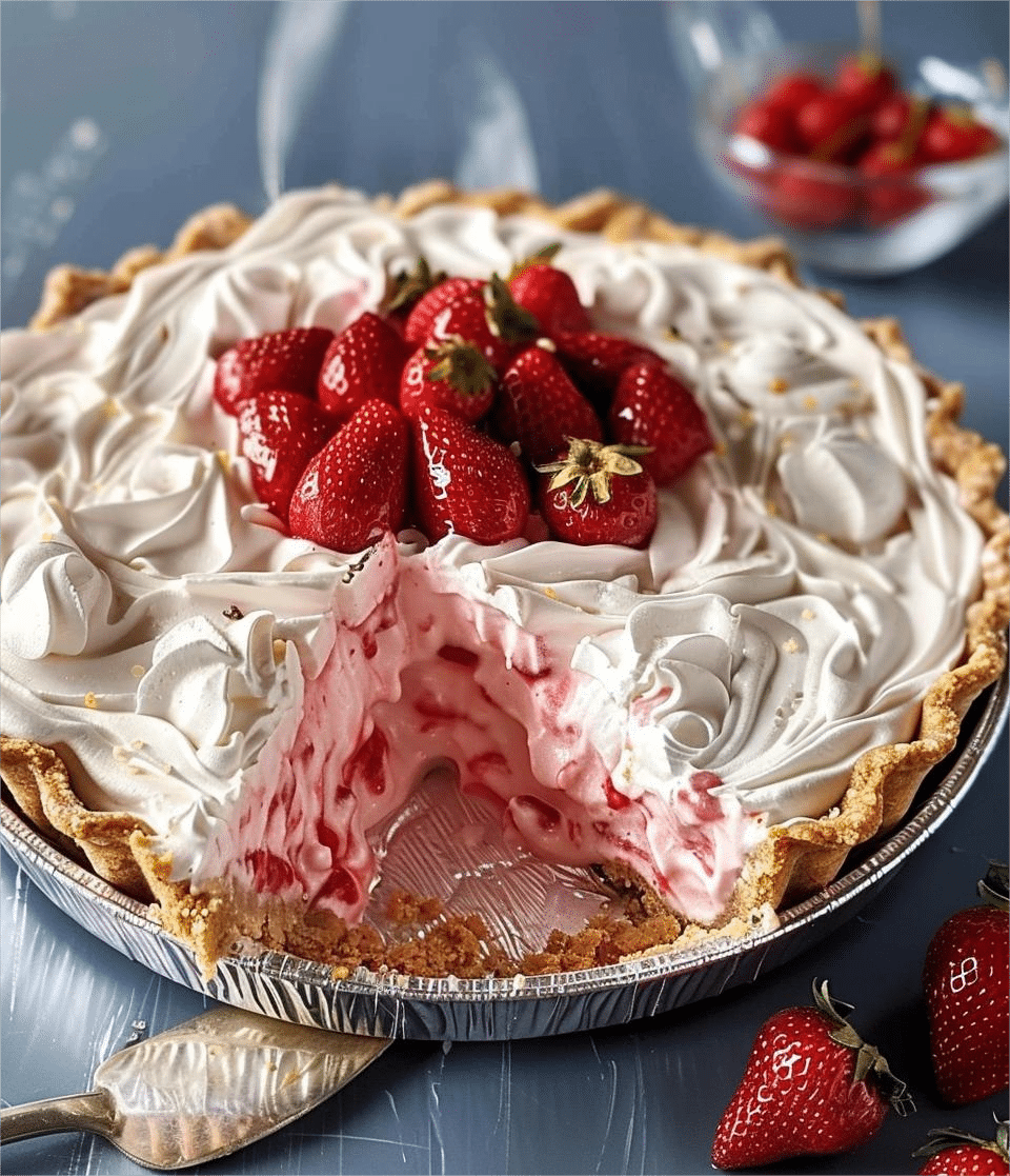 Strawberry Icebox Pie