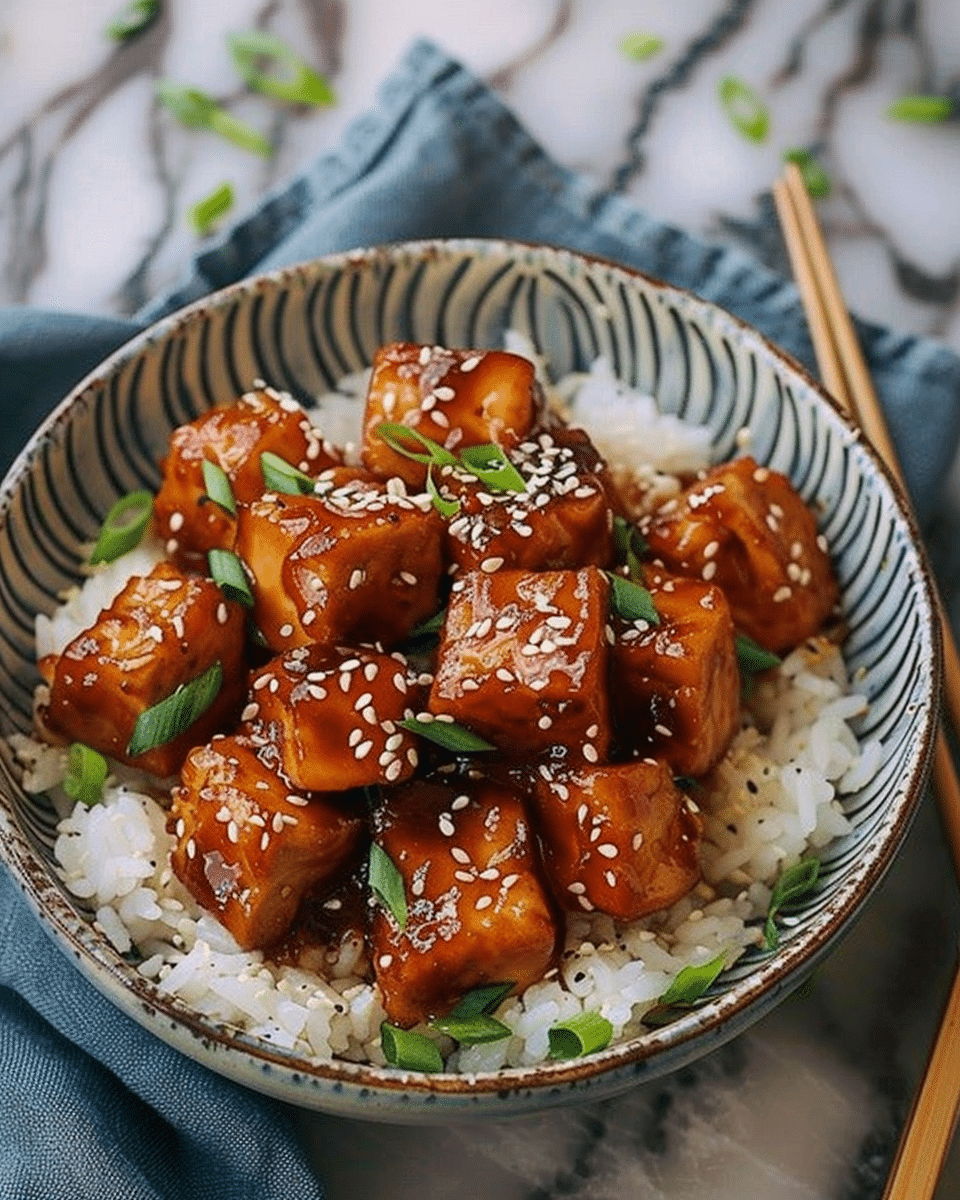 Teriyaki Tofu Rice Bowl