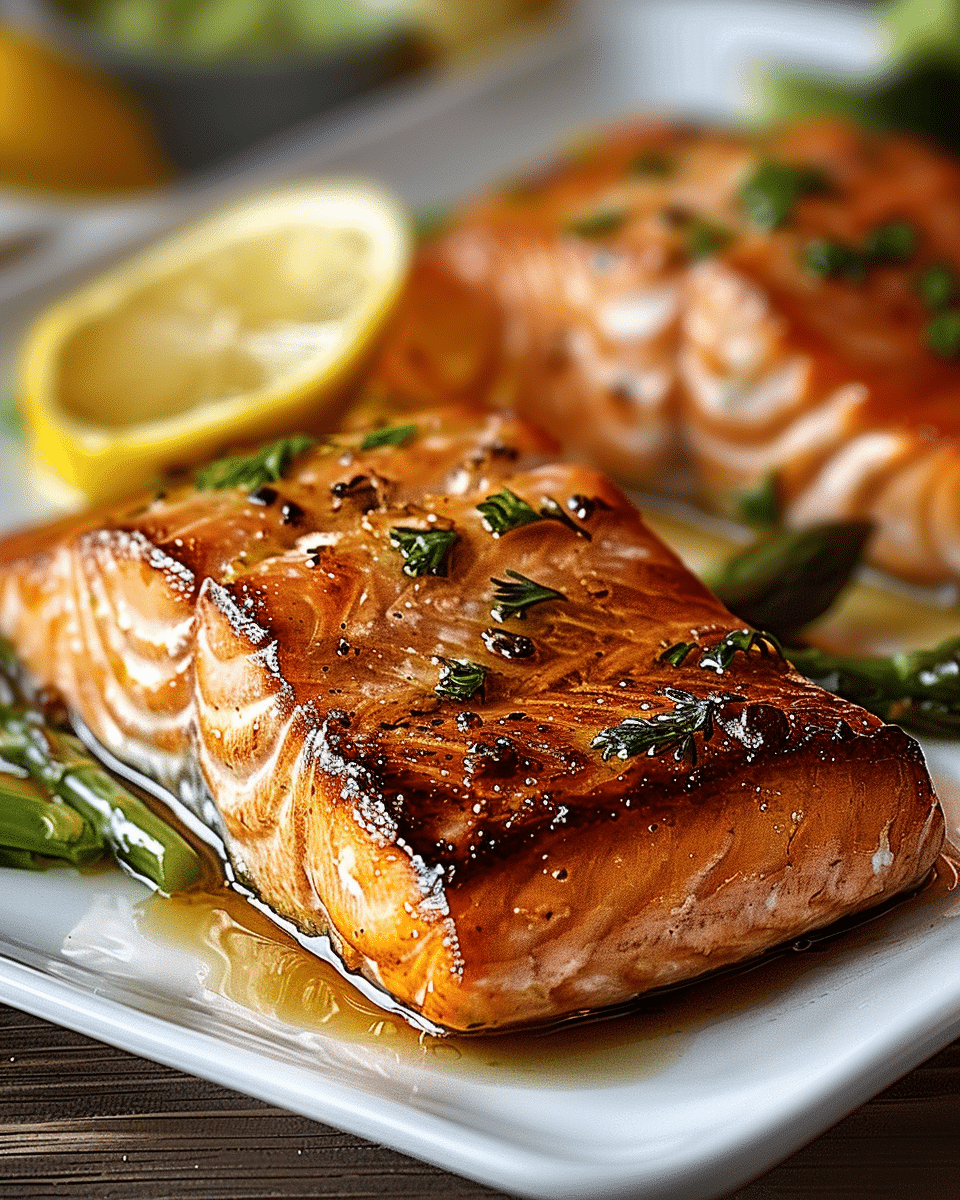 Texas Roadhouse Style Baked Salmon