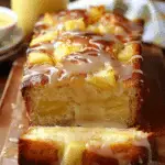 Tropical Pineapple Quick Bread with Pineapple Glaze