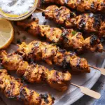 Yogurt Marinated Grilled Chicken Skewers